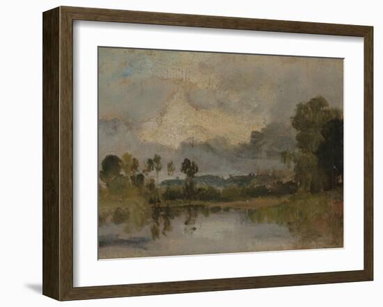 The Thames Near Windsor-J. M. W. Turner-Framed Giclee Print