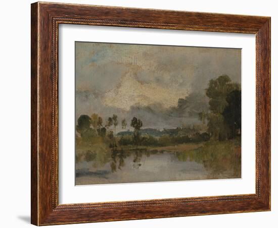 The Thames Near Windsor-J. M. W. Turner-Framed Giclee Print