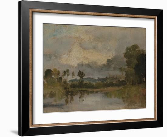 The Thames Near Windsor-J. M. W. Turner-Framed Giclee Print