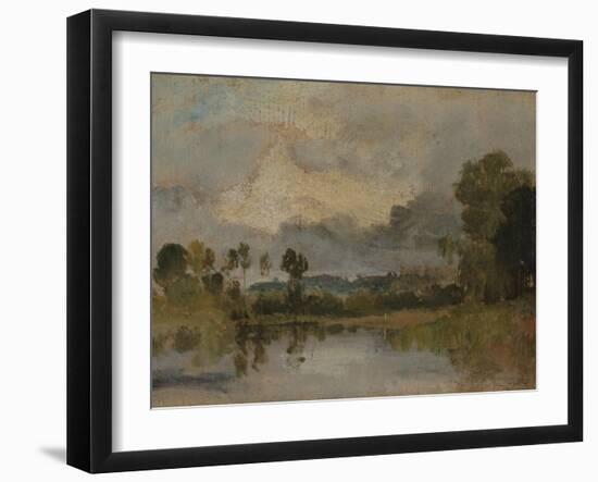 The Thames Near Windsor-J. M. W. Turner-Framed Giclee Print