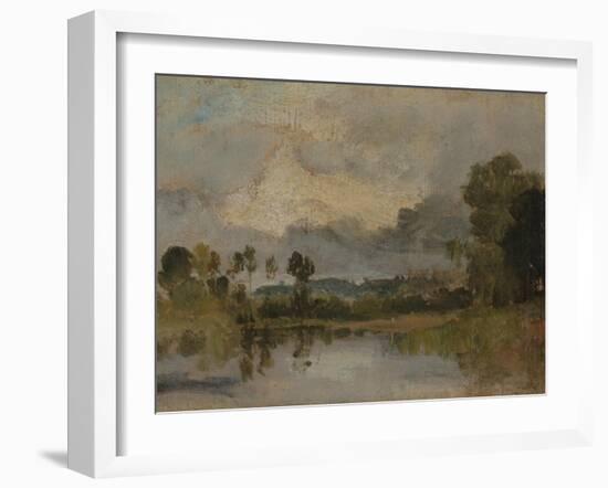 The Thames Near Windsor-J. M. W. Turner-Framed Giclee Print