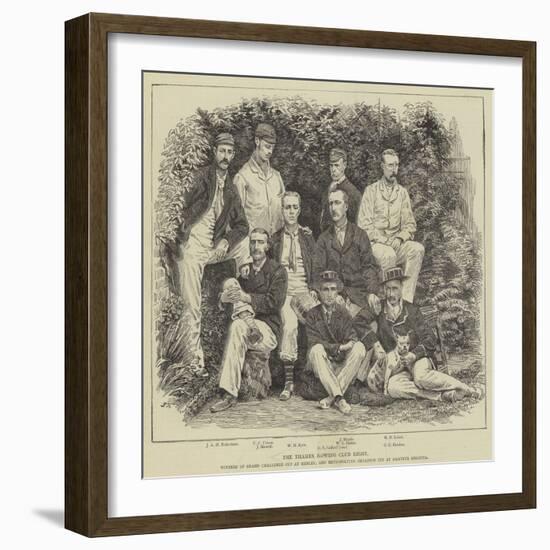 The Thames Rowing Club Eight-null-Framed Giclee Print