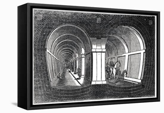 The Thames Tunnel, London, 1832-null-Framed Premier Image Canvas