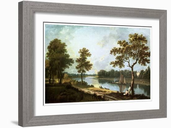 The Thames, Twickenham, C1762-Richard Wilson-Framed Giclee Print