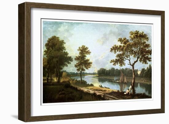 The Thames, Twickenham, C1762-Richard Wilson-Framed Giclee Print