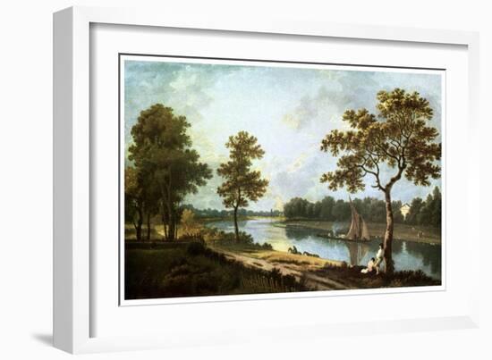 The Thames, Twickenham, C1762-Richard Wilson-Framed Giclee Print