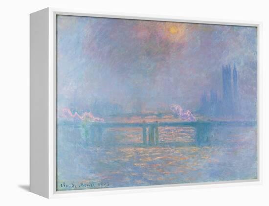 The Thames with Charing Cross Bridge, 1903 (oil on canvas)-Claude Monet-Framed Premier Image Canvas