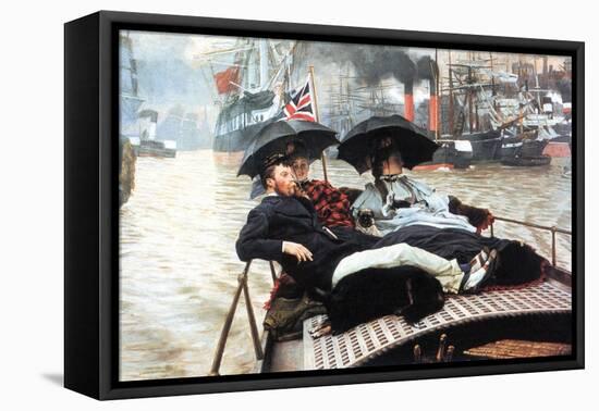 The Thames-James Tissot-Framed Stretched Canvas