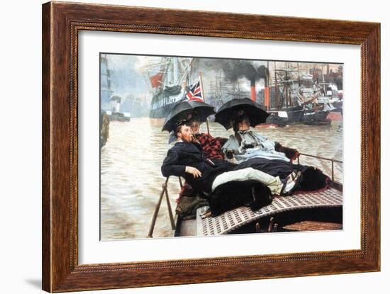 The Thames-James Tissot-Framed Art Print