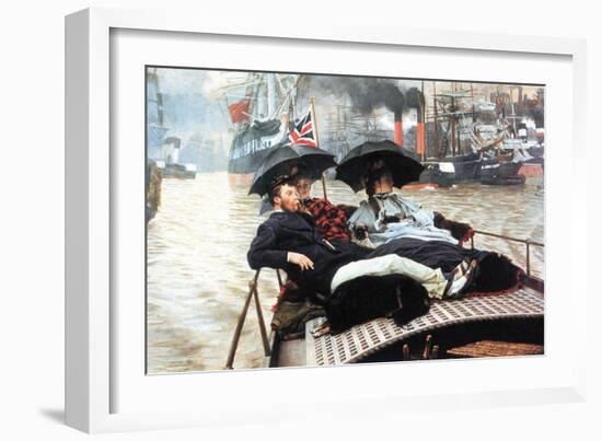 The Thames-James Tissot-Framed Art Print