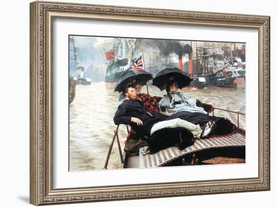 The Thames-James Tissot-Framed Art Print