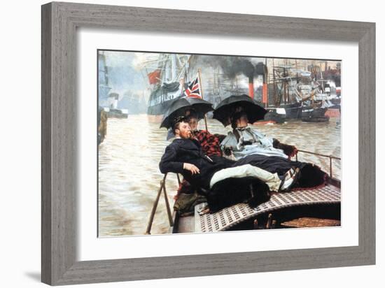 The Thames-James Tissot-Framed Art Print