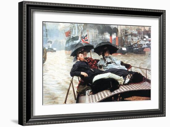 The Thames-James Tissot-Framed Art Print