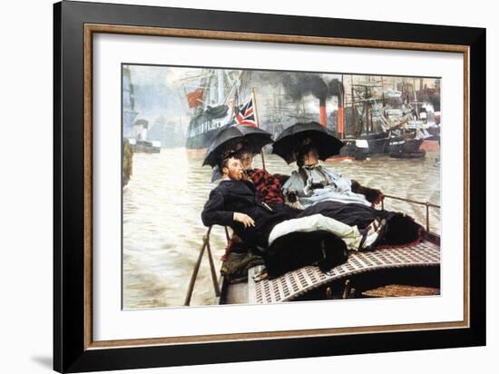 The Thames-James Tissot-Framed Art Print