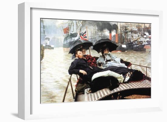 The Thames-James Tissot-Framed Art Print