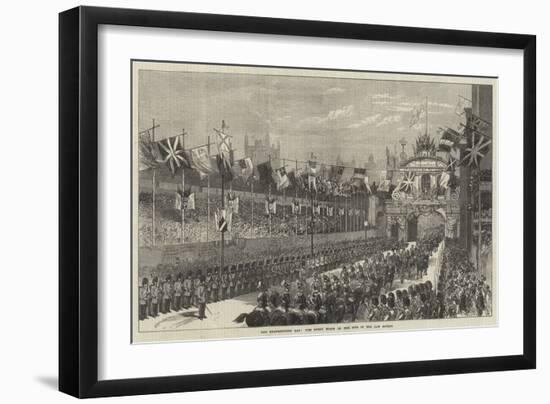 The Thanksgiving Day, the Great Stand on the Site of the Law Courts-null-Framed Giclee Print