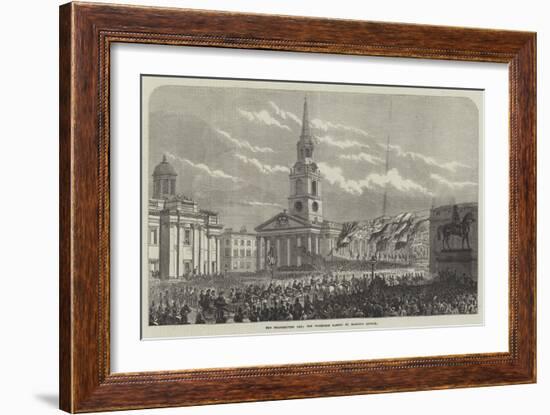 The Thanksgiving Day, the Procession Passing St Martin's Church-null-Framed Giclee Print