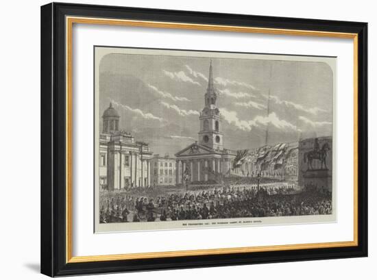 The Thanksgiving Day, the Procession Passing St Martin's Church-null-Framed Giclee Print