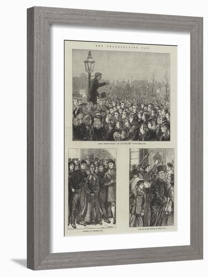 The Thanksgiving Day-Arthur Hopkins-Framed Giclee Print