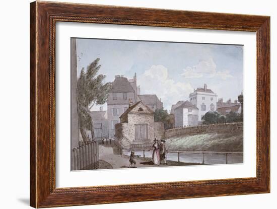 The Thatched House Inn and the New River, Islington, London, C1790-Paul Sandby-Framed Giclee Print