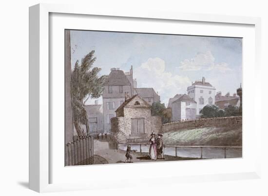 The Thatched House Inn and the New River, Islington, London, C1790-Paul Sandby-Framed Giclee Print