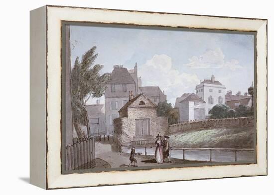 The Thatched House Inn and the New River, Islington, London, C1790-Paul Sandby-Framed Premier Image Canvas