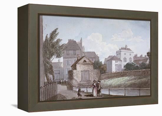 The Thatched House Inn and the New River, Islington, London, C1790-Paul Sandby-Framed Premier Image Canvas