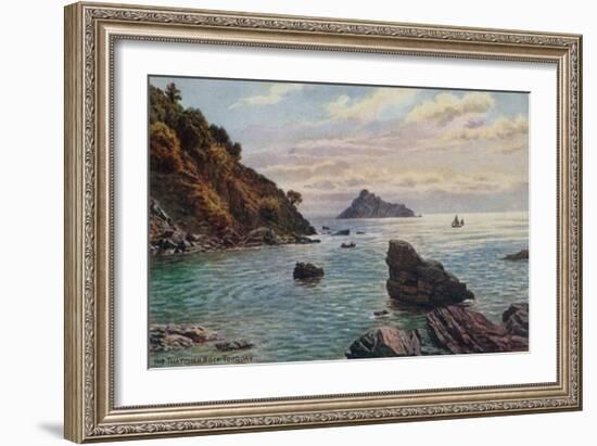 The Thatcher Rock, Torquay-Alfred Robert Quinton-Framed Giclee Print