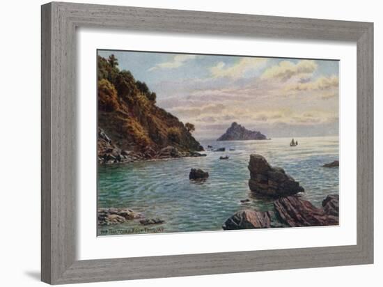 The Thatcher Rock, Torquay-Alfred Robert Quinton-Framed Giclee Print