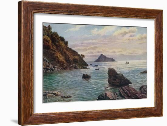 The Thatcher Rock, Torquay-Alfred Robert Quinton-Framed Giclee Print