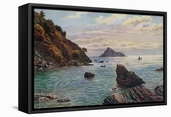 The Thatcher Rock, Torquay-Alfred Robert Quinton-Framed Premier Image Canvas