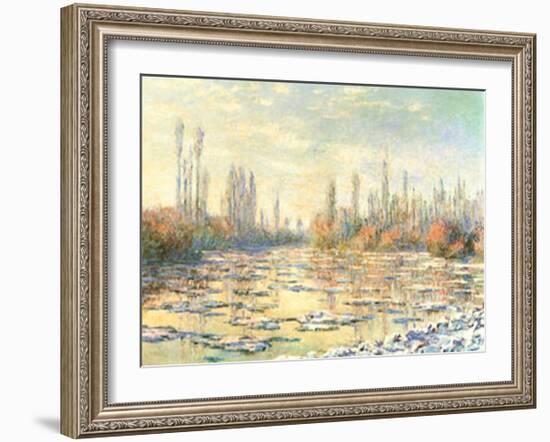 The Thawing-Claude Monet-Framed Art Print