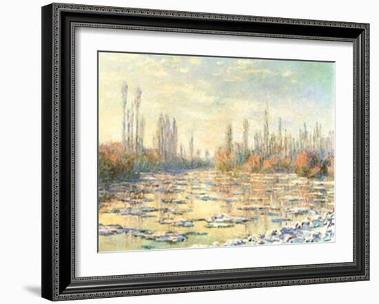 The Thawing-Claude Monet-Framed Art Print