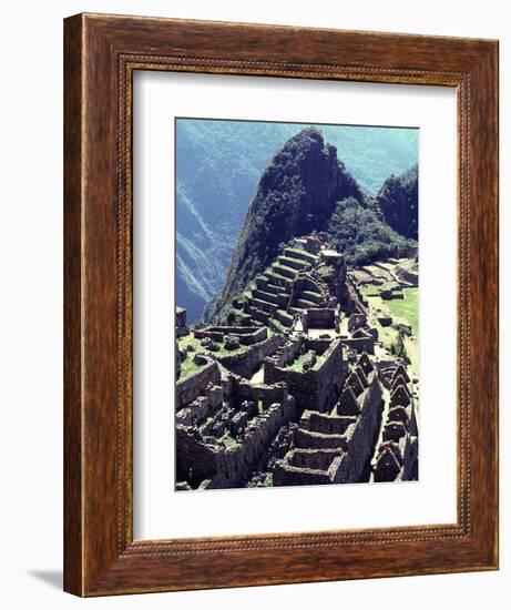 The the Inca Citadel of Machu Picchu-null-Framed Photographic Print