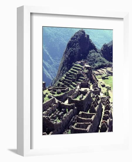 The the Inca Citadel of Machu Picchu-null-Framed Photographic Print