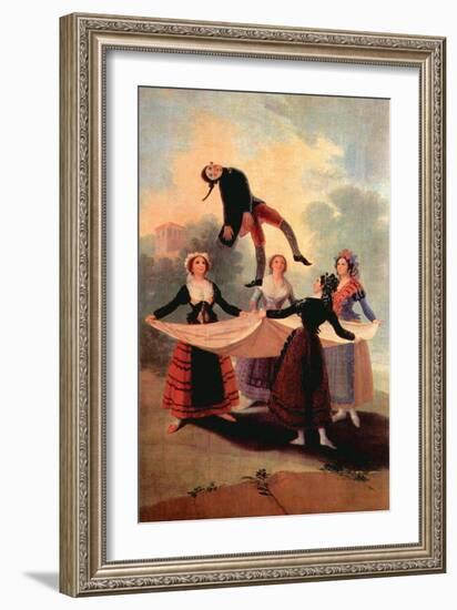 The the Jumping Jack-Francisco de Goya-Framed Art Print