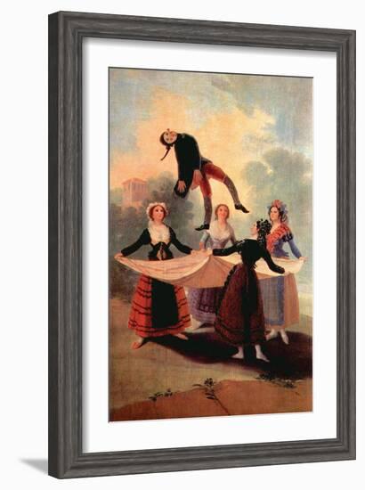 The the Jumping Jack-Francisco de Goya-Framed Art Print