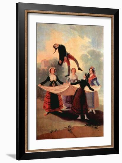 The the Jumping Jack-Francisco de Goya-Framed Art Print