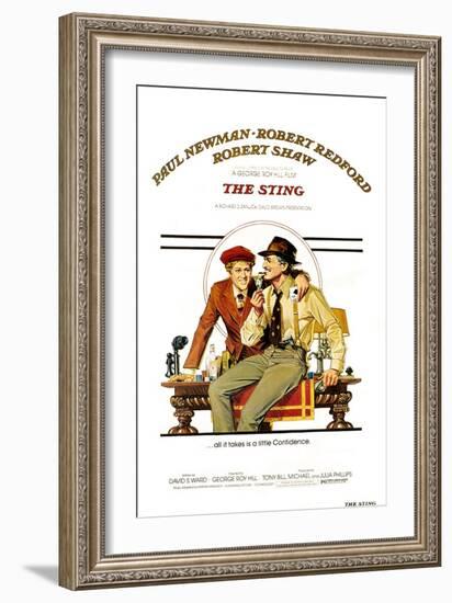 The The Sting, Robert Redford, Paul Newman, 1973-null-Framed Art Print