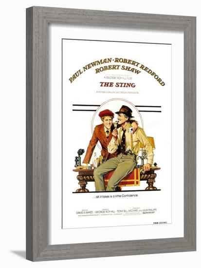 The The Sting, Robert Redford, Paul Newman, 1973-null-Framed Art Print