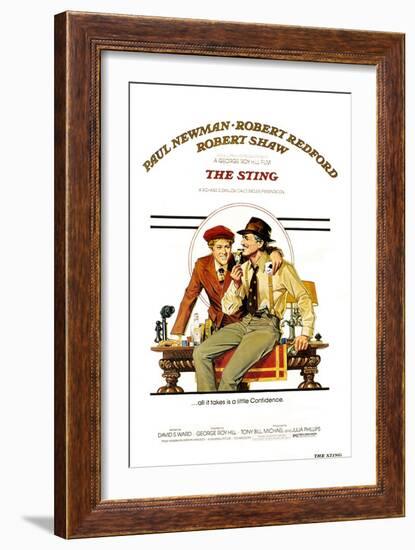 The The Sting, Robert Redford, Paul Newman, 1973-null-Framed Art Print