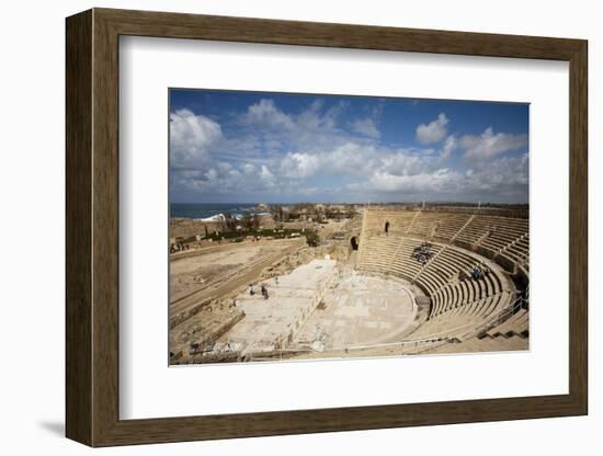 The Theater of Caesarea on the Shores of the Mediterranean Sea, Caesarea, Israel-Dave Bartruff-Framed Photographic Print