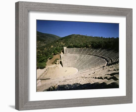 The Theatre at Epidauros, 4th century BC Classical Greek-null-Framed Photographic Print