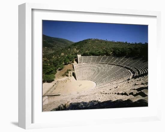 The Theatre at Epidauros, 4th century BC Classical Greek-null-Framed Photographic Print