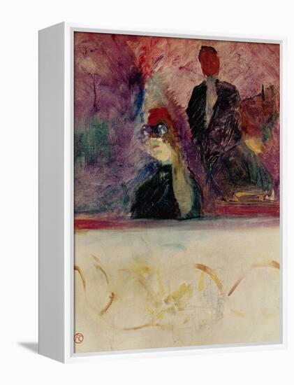 The Theatre Box with the Gilded Mask-Henri de Toulouse-Lautrec-Framed Premier Image Canvas