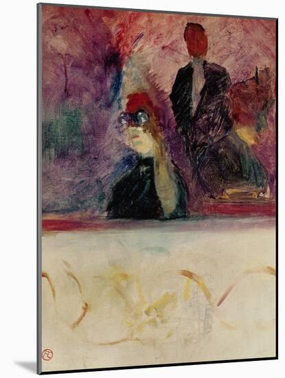 The Theatre Box with the Gilded Mask-Henri de Toulouse-Lautrec-Mounted Giclee Print