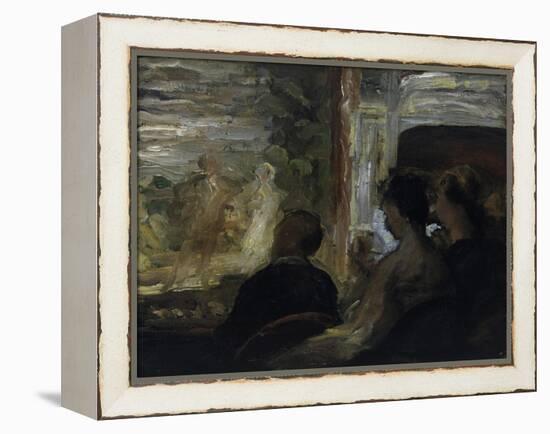 The Theatre Box-Honoré Daumier-Framed Premier Image Canvas