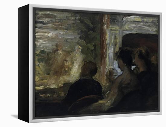 The Theatre Box-Honoré Daumier-Framed Premier Image Canvas