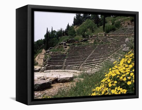 The Theatre, Delphi, Unesco World Heritage Site, Greece-Christina Gascoigne-Framed Premier Image Canvas