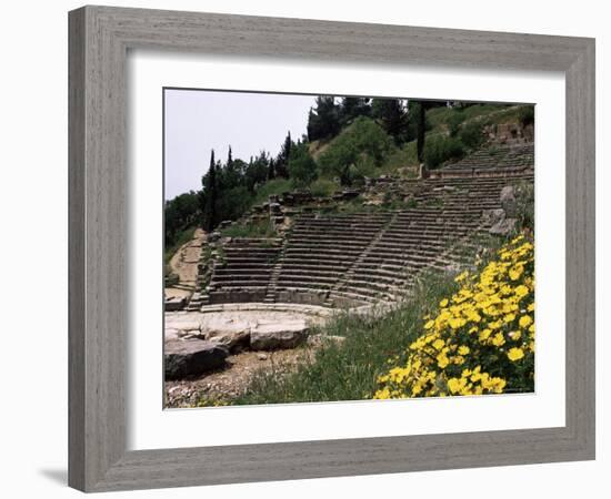 The Theatre, Delphi, Unesco World Heritage Site, Greece-Christina Gascoigne-Framed Photographic Print